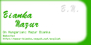bianka mazur business card